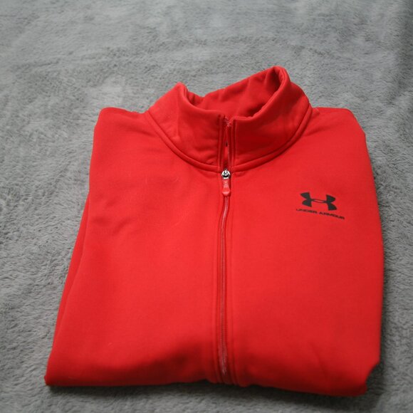 Under Armour Storm Men's Zip Up Sweatshirt/Jacket, Size XL, Red - Picture 3 of 4